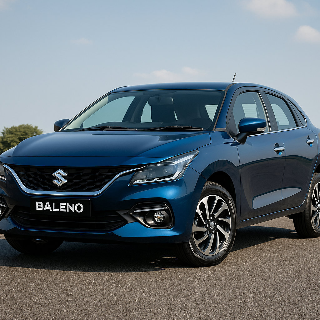 "Maruti Baleno 2025 – नए डिज़ाइन और डायमंड कट एलॉय व्हील्स के साथ"